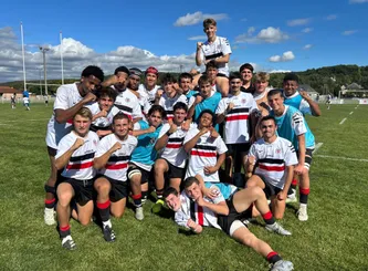 Photo de groupe des Cadets Alamercery après une victoire face à Tarbes 25_26