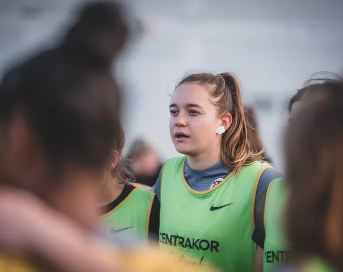 Zoé Jean à l'entraînement avant ST/LOU 25/26